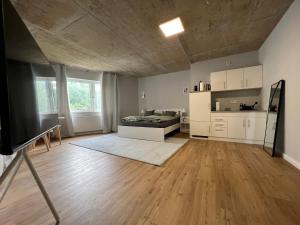 Postel nebo postele na pokoji v ubytování Air Apartments 15