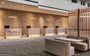TV a/nebo společenská místnost v ubytování Hyatt Regency Houston Downtown