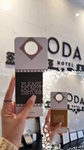 Certifikát, hodnocení, plakát nebo jiný dokument vystavený v ubytování Oda Hotel Tirana
