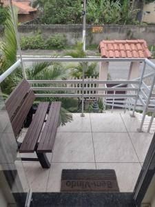 Ein Balkon oder eine Terrasse in der Unterkunft Pousada Mar e Sol