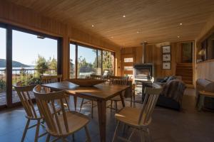 Posezení v ubytování Casas Martín Pescador, Lago Huillinco, Chiloe