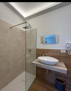 Koupelna v ubytování b&b di sole di luna