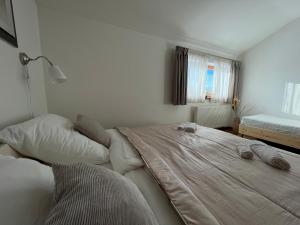 Posteľ alebo postele v izbe v ubytovaní Apartmánový Dom 44