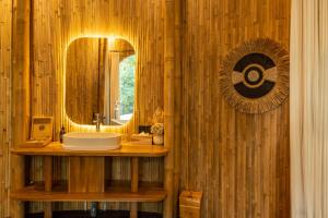 Koupelna v ubytování Jungleight Bali