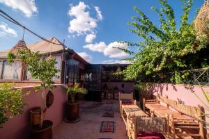 Zahrada ubytování Riad Arabesque
