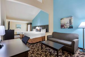 Postel nebo postele na pokoji v ubytování Best Western Plus Arlington North Hotel & Suites