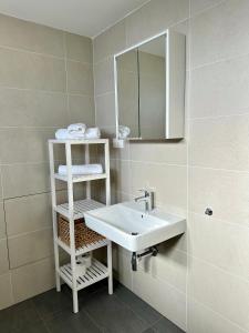Koupelna v ubytování Wundtgasse 29