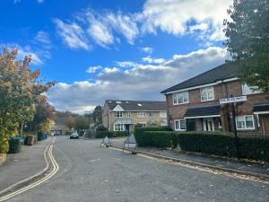 a street in a residential neighborhood with houses at 3 Bedroom House 2 stops from London Bridge in London