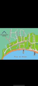 um mapa de um resort com um mapa de uma cidade em Pousada e Hostel Holandês em Abraão