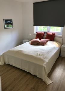 Postel nebo postele na pokoji v ubytování Schwedenhaus Idyll