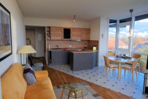 Η κουζίνα ή μικρή κουζίνα στο Nr 21 Penthouse Schwansen