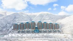 山景或在度假酒店看到的山景
