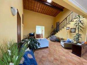Uma área de estar em Apartamentos em Casa da Avó Inês