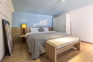 Postel nebo postele na pokoji v ubytování Lavender Apartment Branch