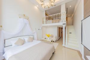 Postel nebo postele na pokoji v ubytování Lavender Apartment Branch