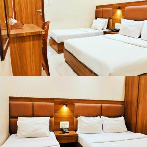 Postel nebo postele na pokoji v ubytování Hotel Avion Palace
