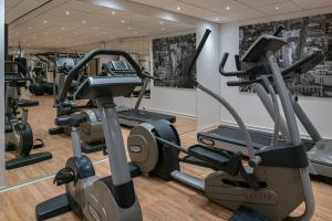 Fitness centrum a/nebo fitness zařízení v ubytování Quality Hotel Statt