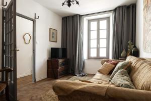 O zonă de relaxare la La Maison Verte de Carcassonne