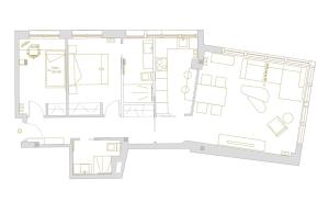 Půdorys ubytování Alfonso X - Apartamentos Burgos Deluxe