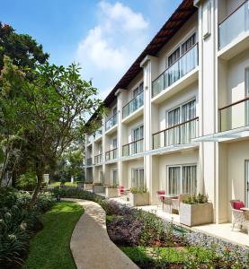 an exterior view of a building at Sheraton Bandung Hotel & Towers in Bandung