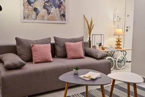 A seating area at Walk to Syntagma,from a prime-location, luxury apt