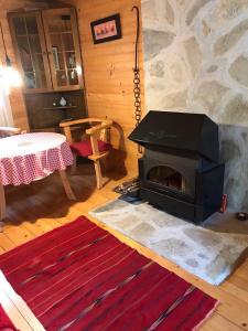Posezení v ubytování Chalet Escapade with Sauna
