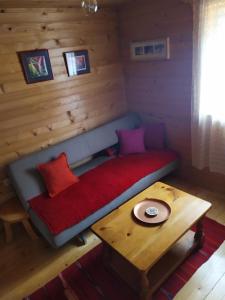 Posezení v ubytování Chalet Escapade with Sauna