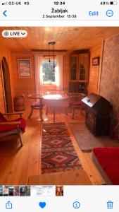 Posezení v ubytování Chalet Escapade with Sauna
