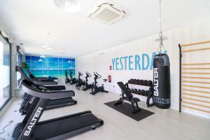 Γυμναστήριο ή/και όργανα γυμναστικής στο Cala Serena apartment with plunge pool