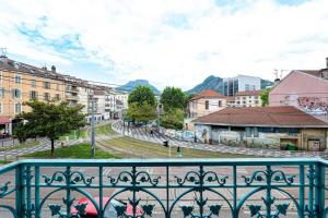 a view of a city from a balcony at Secteur Gare et GEM: 2 pièces - fibre - confort + in Grenoble