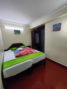 a bedroom with a large bed in a room at Munnar Kaippalli Budget Homestay in Munnar