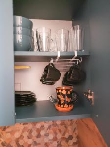 A kitchen or kitchenette at Borovets Forest view (A56)