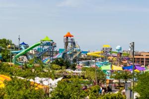 a large amusement park with a roller coaster at Whispering Sands 301 in Ocean City