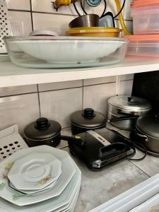 Küche/Küchenzeile in der Unterkunft Férias de Verão - Bombinhas