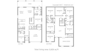 a floor plan of a house at Tropical Nights - 8 bed ChampionsGate Resort family pool home in Davenport