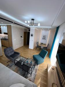 Posezení v ubytování Perla Lux 2 Apartments