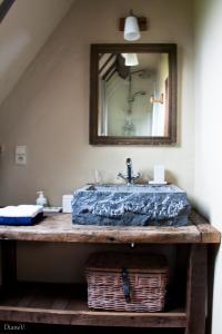 Ванная комната в Gastenlogies Blauwe Schaap