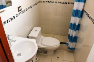 Koupelna v ubytování Hotel Elmer-Z