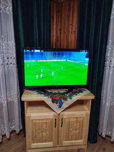 TV a/nebo společenská místnost v ubytování Pokoje u Dany Witów