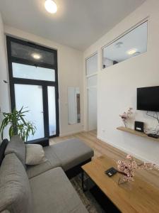 Televízia a/alebo spoločenská miestnosť v ubytovaní Two bedroom apartment N Split