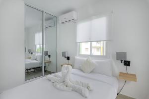 Postel nebo postele na pokoji v ubytování 5 minutos aeropuerto apartamento de 2 habitaciones