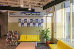 Predel za sedenje v nastanitvi TimeTerminal Hotel Daejeon 1st by Aank