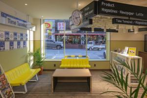 Predel za sedenje v nastanitvi TimeTerminal Hotel Daejeon 1st by Aank