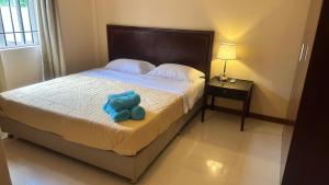 Llit o llits en una habitació de ibis Apartments - Ground Floor - Summersun Residence - Grand Baie, Pereybere