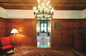 Ein Sitzbereich in der Unterkunft Villa Solitude