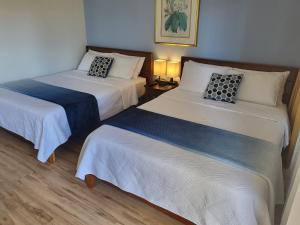 2 posti letto in camera d'albergo con due letti singoli di 21st Floor Renovated Studio with 2 Queen Beds a Honolulu Altre 17 foto