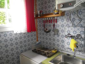 Kuchyň nebo kuchyňský kout v ubytování Ferienhaus Abhau-Tage
