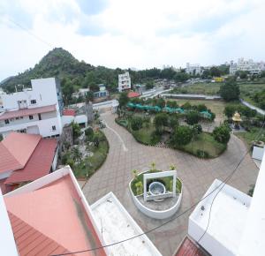 an aerial view of a city with a park at DFRONT GOLDEN PALACE in Nāmakkal