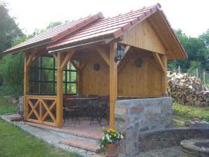 The building in which a vendégházakat is located