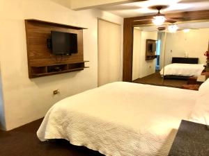 Μια τηλεόραση ή/και κέντρο ψυχαγωγίας στο Casa Bonita cerca de Zona Dorada